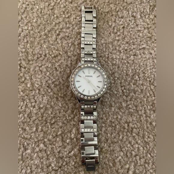 Women’s Fossil Jesse Watch White-Dial Glitz Dress - Picture 2 of 6